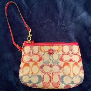 Coach Multicolor Wristlet